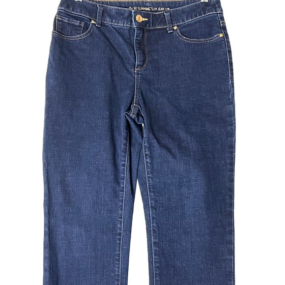 Chico's So Slimming Slim Jeans Size Chicos 0Regualr (US Small 4) Blue - Picture 2 of 11